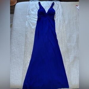 Adrianna Papell Royal Blue Maxi Dress